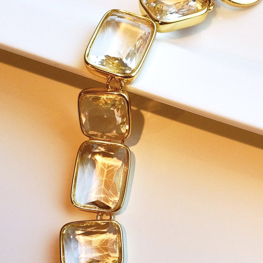 Last One NWT J.CREW Faceted Crystal Statement Necklace - Picture 7 of 15
